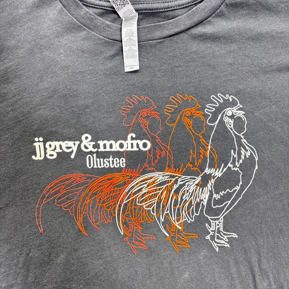 Next Level Apparel T-Shirt 2X Gray Cotton Crew Neck JJ Grey & mofro Olustee